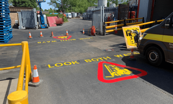 Forklift crossing point